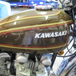 Kawasaki KZ900 - 1976 - Gas Tank, Kawasaki Badge and Fuel Cap.